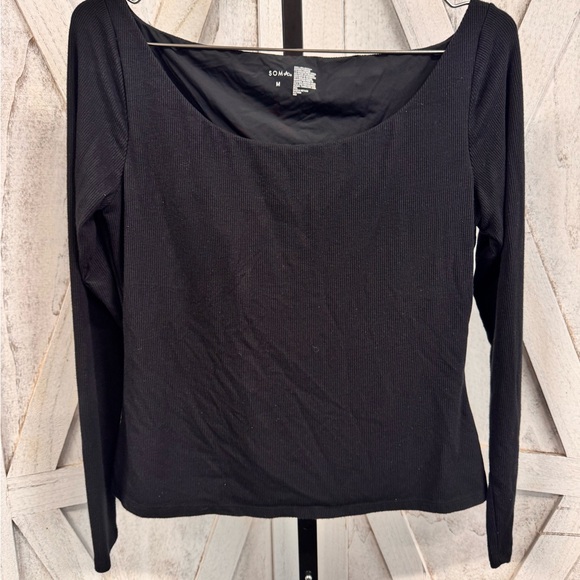 Soma Charcoal Long Sleeve Top - Picture 2 of 5
